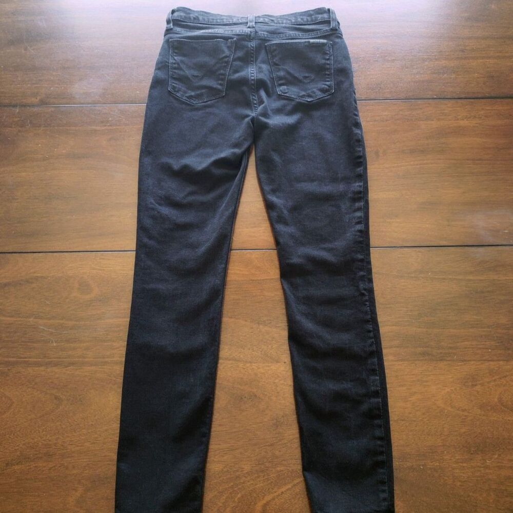 Hudson Natalie Super Skinny Black Jeans Mid Rise Union Jack Size 27 - Picture 3 of 8